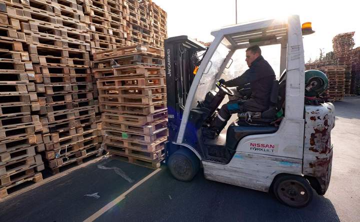 Collecte de palettes en bois